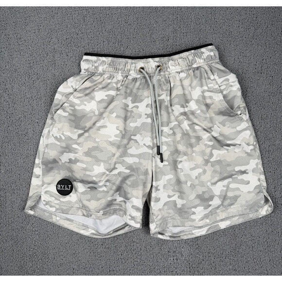 BYLT Other - BYLT Shorts Mens Gray Camo Lined Gym Training Wicking Stretch Gym Performance